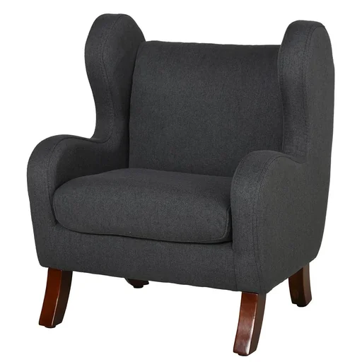 "Children's armchair with wooden legs image"