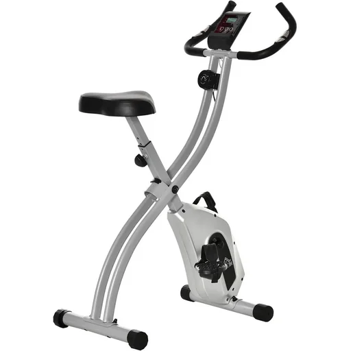 "Home trainer X-Bike bike trainer with 8-level adjustable magnetic resistance, foldable fitness bike, height adjustable image"