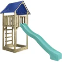 Lisa play tower with turquoise slide