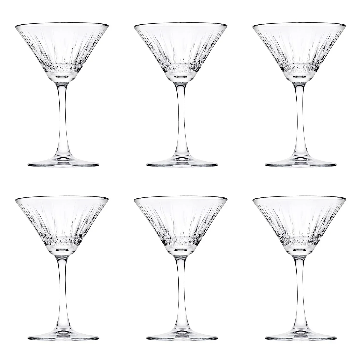 "Cocktailglazen, drinkglazen set van 6 - Elysia, 220 ml image"