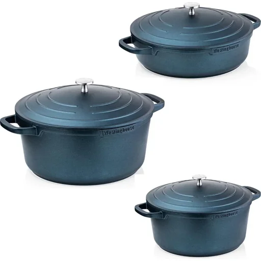 "NL Performance Series Cookware Set - Frying Pan 28 cm + Frying Pan 24 cm - Blue image"