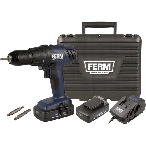 "CDM1122P Li-Ion cordless impact wrench 18V/2.0Ah - 24 levels - 1.5-13mm keyed drill chuck - LED work light - Incl. image"