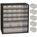 Drawer unit with 24 drawers - 33x30.6x15cm MET Loose Insert A8-1 - Plastic