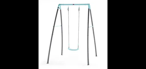 "Premium metal swing with mist spray function, outdoor single swing for children, swing ropes height adjustable image"