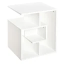 Side table standing shelf white 45 x 40 x 55 cm