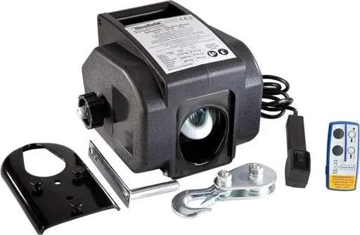 "Motor winch, 2,700 kg, portable with radio remote control image"