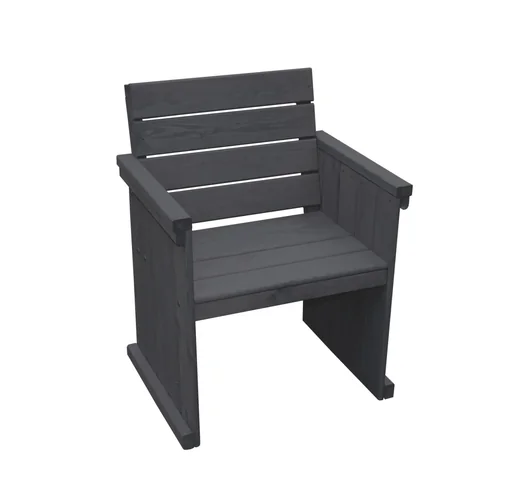"Wooden armchair St. Peter Ording, """"anthracite image"