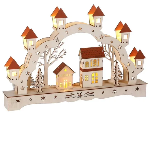"Christmas bow for candles - candle holder - landscape image"