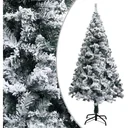 Christmas tree with snowflakes 150 cm PVC green