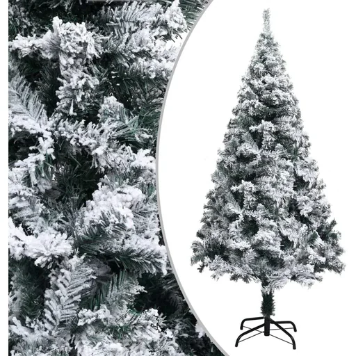"Christmas tree with snowflakes 150 cm PVC green image"