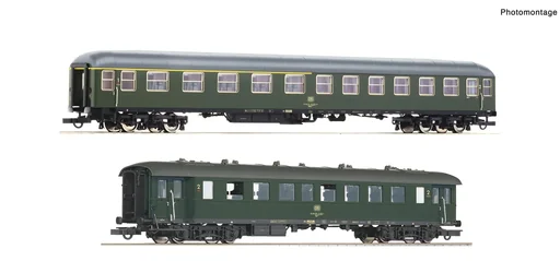 "Car set 2 with two cars for the Freilassing passenger train of the Deutsche Bundesbahn image"