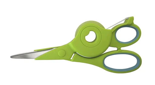 "2-in-1 scissors with dispenser image"
