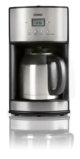 "Coffee machine 1.2 L with thermos flask, stainless steel image"