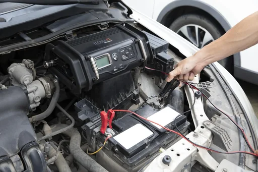 "Battery charger with compressor image"