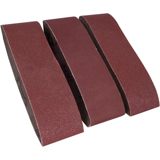 "BSA1013 sanding belts, 75x533mm (P60, P100, P120), 3-piece image"