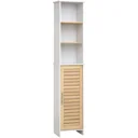 Bathroom cabinet, natural+white
