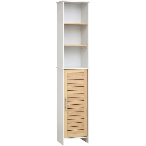 "Bathroom cabinet, natural+white image"