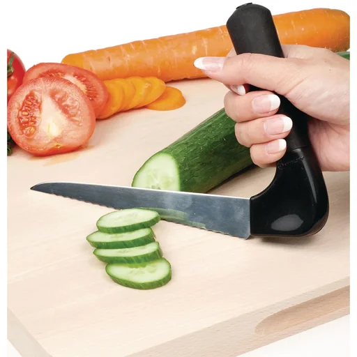"Ergonomic vegetable knife image"