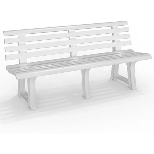 "NL Garden Bench 145x49x74 cm - White - 3 Persons image"