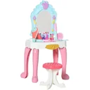20 pcs. Children's dressing table with stool, hairdryer, dressing table, music light, toy for 3-6 years old children, plastic R