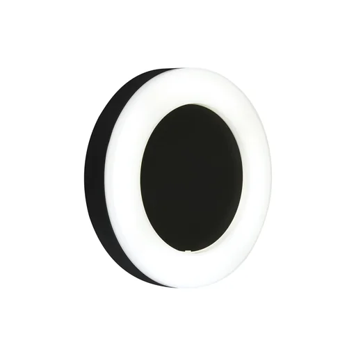 "RIGA LED outdoor wall light, black, IP44, 15 watts, 1,550 lm, 4,000 K image"