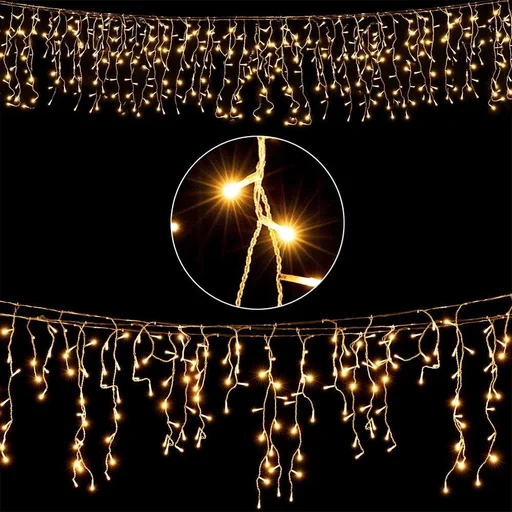 "Icicle lighting 15m with 400LEDs - Warm White image"
