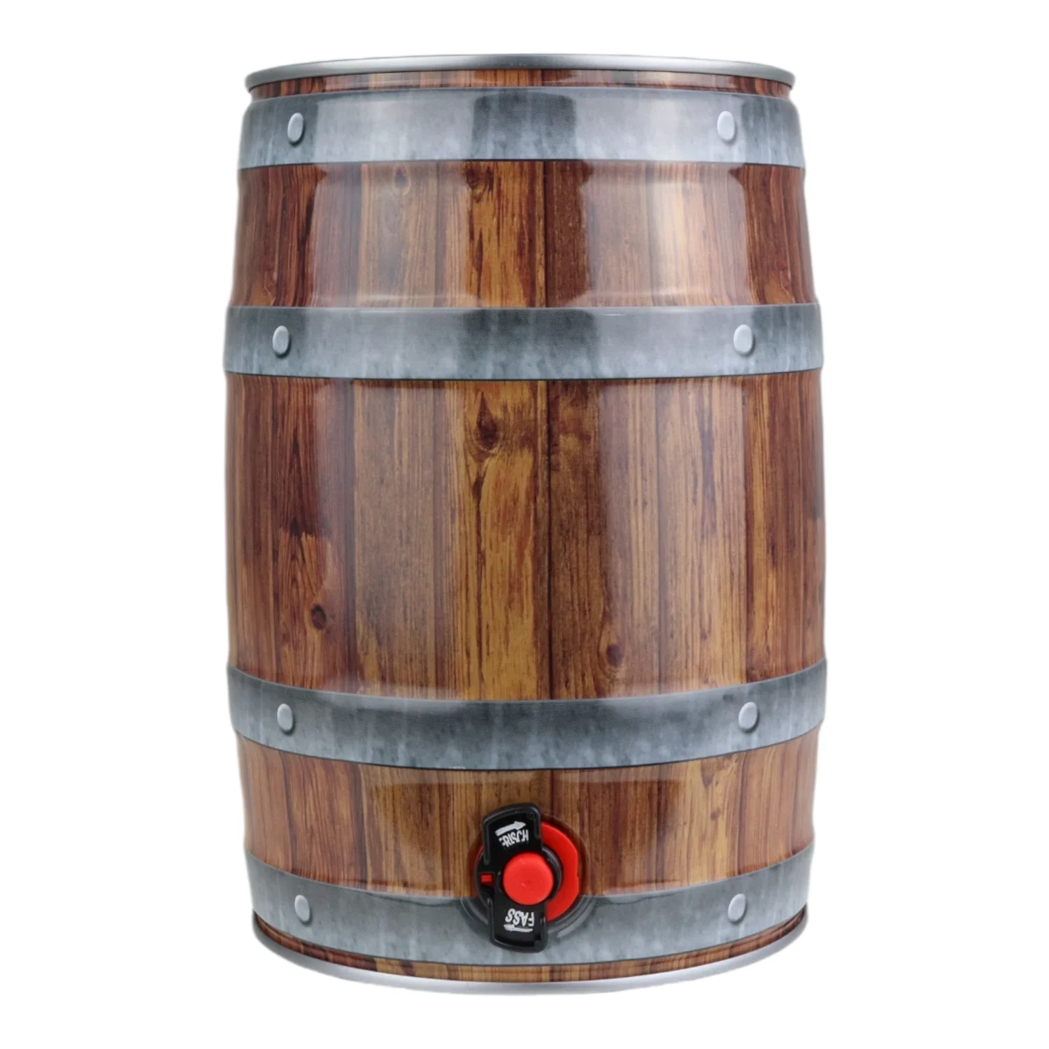 "Party fust 5 liter met tap, hout look image"