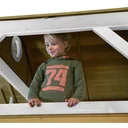 Simba Play Tower Brown/White - Red Slide