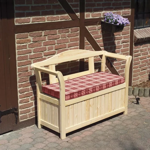 "Frisian bench with cushion box + seat cushion image"