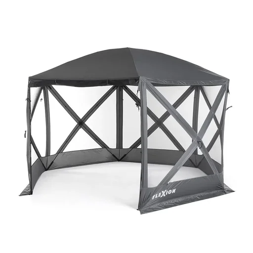 "Camping Pavilion Flexion 6-sided grey image"