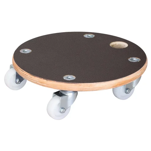 "Multi Roller MR 1351, Ø 29 x 8.5 cm, hard wheels Ø 50 mm, plain bearings, multiplex board FSC®, load capacity 200 kg image"