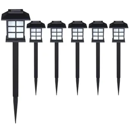 6 x LED buiten solar tuinlampen