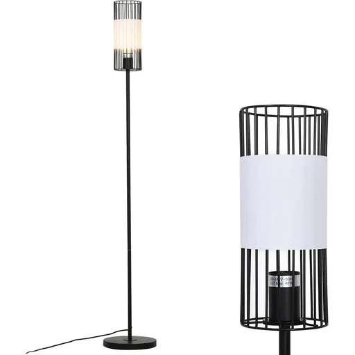 "Floor lamp for living room 23 x 23 x 147.5 cm, metal black image"