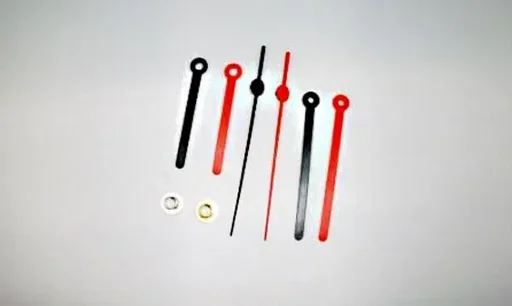 "Long 2-color hand set to match the DCF radio clock movement image"