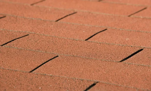"Rectangular red roof shingles, 3 m² image"