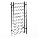 Wine rack bottle rack for 60 bottles metal black