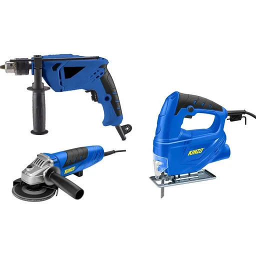 "Impact wrench 710 W + jigsaw 400 W + angle grinder 710 W set image"