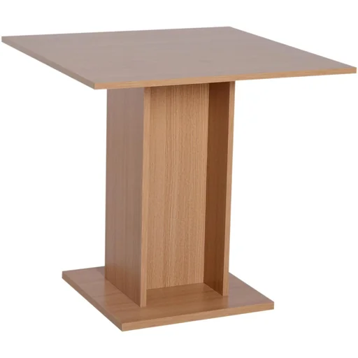 "Dining table, kitchen table, dining room table, wooden table, bistro table, rectangular, natural wood, 80 × 80 × 76.5 cm image"