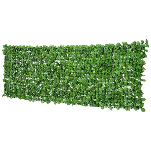 "Privacy Screen Artificial Hedge Wall Decoration 1x3m Light Green image"