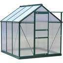 Greenhouse with roof hatch - polycarbonate casing - 190 x 132 x 201 cm