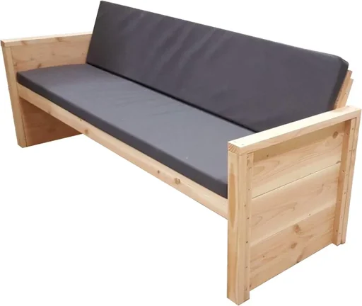 "Garden bench Vlieland Douglas - With cushion image"