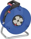 Garant IP20 cable reel, 290mm diameter, special plastic, 4 x 230V sockets, 50m