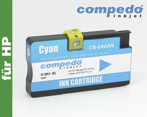"Printer cartridge for HP 951XL cyan image"