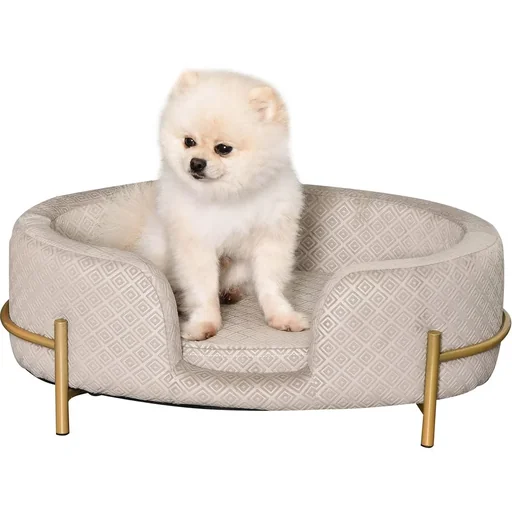 "Pet sofa for dogs and cats grey image"