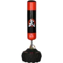 Freestanding punching bag for adults with suction cup black+red