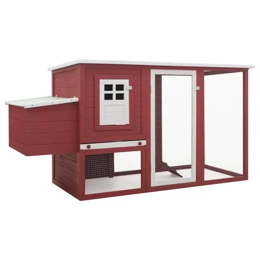 "Chicken coop with wooden nightshade red image"
