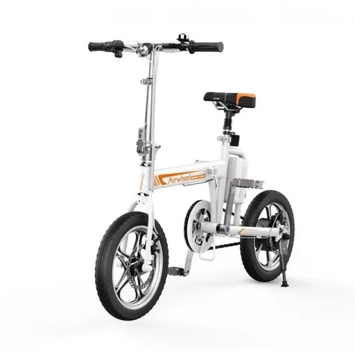 "Airwheel R5 electric folding bike white image"