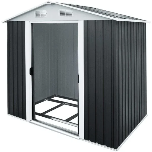 "Garden shed anthracite metal 210x132x186cm image"