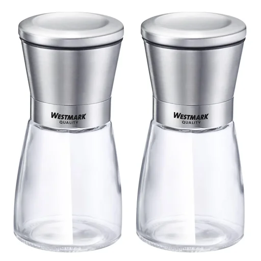 "Spice mills stainless steel, 2-piece image"