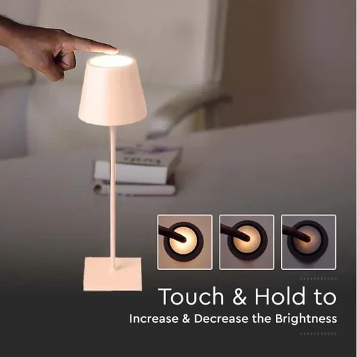 "VT-7703 Table Lamp - 3000K - Dimmable by Touch - Rechargeable - Gold image"